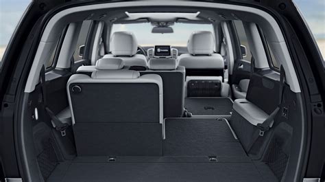 with Crystal Grey/Black leather and standard power-folding 3rd-row seats | Mercedes, 3rd row suv ...