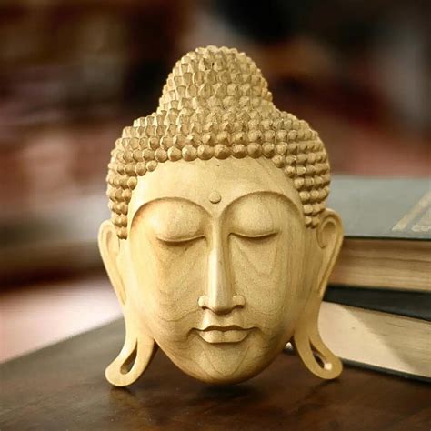 Handmade Buddha's Wood Eternal Bliss Masks (Indonesia) - Bed Bath & Beyond - 31764440