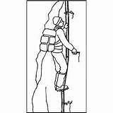 Extreme Mountain Climbing Coloring Sheet sketch template