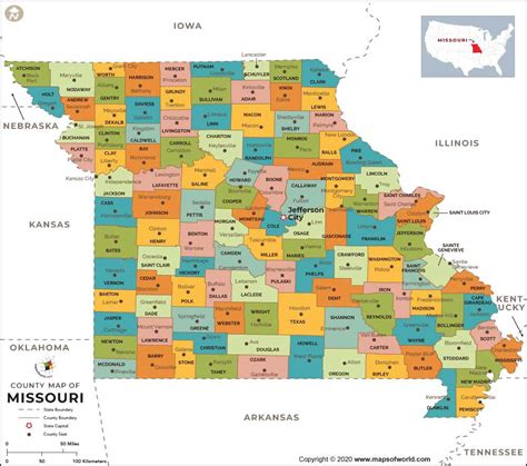 Missouri County Map | Missouri Counties