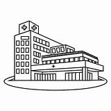 Hospital Building Coloring Pages sketch template