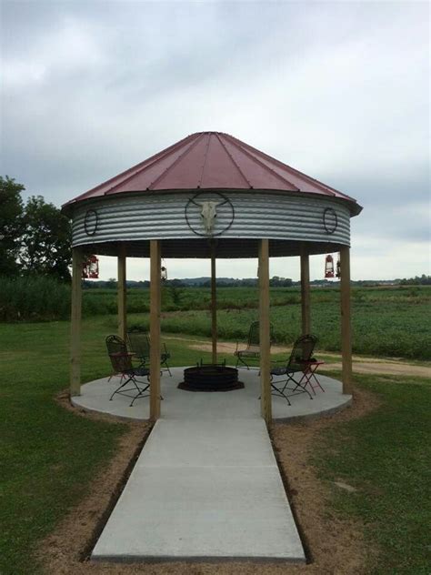 Nice gazebo/fire pit area Backyard Gazebo, Fire Pit Backyard, Outdoor Fire Pit, Backyard ...