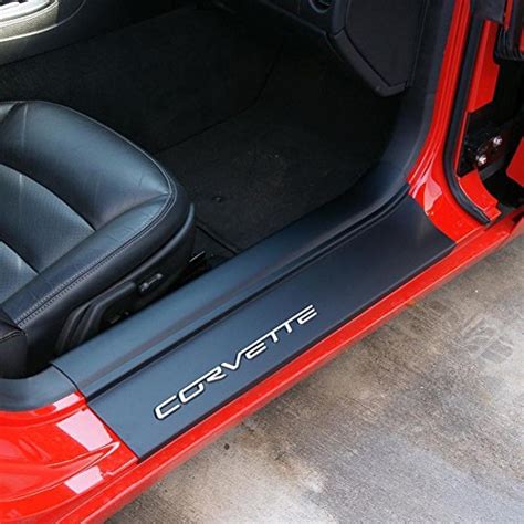 Corvette – Door Sill Ease/Protector – Inner Door Sill Guards w/Corvette Script : 2005-2013 C6 ...