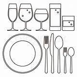 Silverware Coloring Pages Sketch Page sketch template