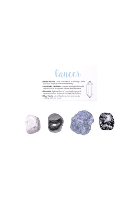 Cancer Crystal Set 2 / Zodiac Crystal Set / Crystals For