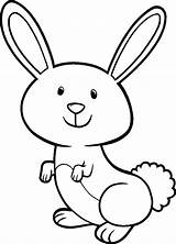 Cartoon Rabbit Coloring Pages sketch template