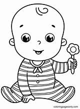 Baby Boy Face Coloring Pages sketch template