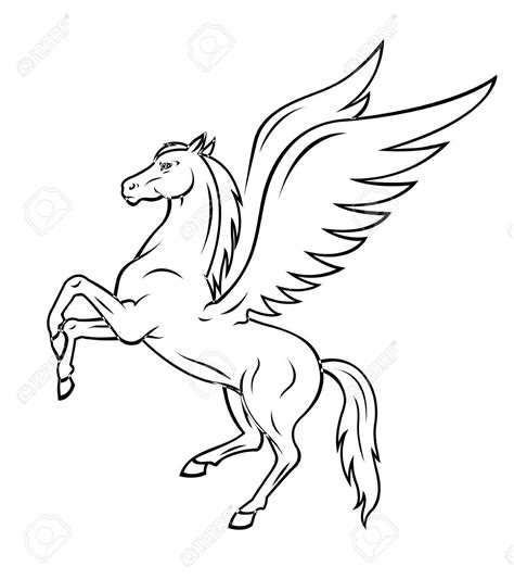 Ausmalbild Pegasus