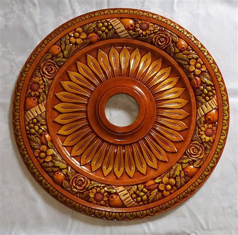 Hand Painted Ceiling Medallion - Etsy