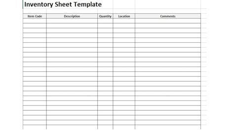 Editable Inventory Sheet, Inventory Sheet Template, Inventory ...