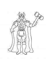 Thor Hammer Coloring Pages sketch template