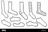 Pair Of Socks Coloring Page sketch template