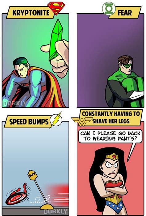 The Greatest Weaknesses of DC Comic Book Superheroes by Dorkly | Dorkly comics, Dc comic books ...