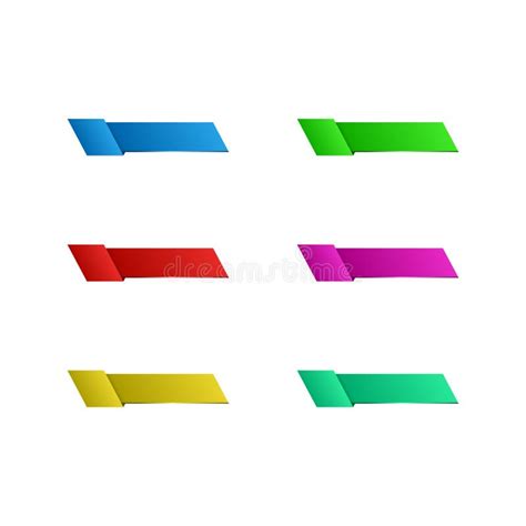 Modern Colorful Empty Title Banner Template Stock Vector - Illustration ...