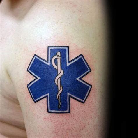 60 star of life tattoo designs for men ems emt and paramedic – Artofit