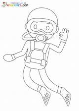 Scuba Diving Coloring Pages Printable For Free Download sketch template