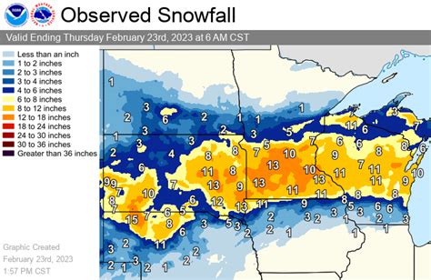 Winter Storm Summary for February 21-23, 2023