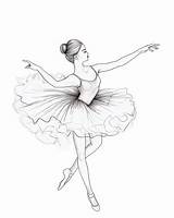 Free Coloring Pages Ballerina sketch template