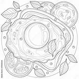 Toast Coloring Pages  Coloring Nation sketch template