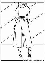 Fashion Illustration Template Sketch Coloring Page sketch template