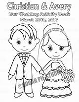 Printable Personalized Wedding Coloring Activity Book Favor  Etsy sketch template