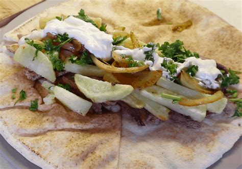 Beef Shawarma Wrap Recipe - Lebanese Beef Shawarma Recipe