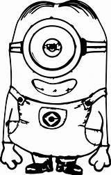 Smile Minions Coloring Page  Wecoloringpagecom sketch template