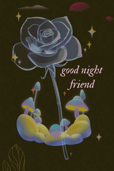 Good night friend gif: Share the love and make their night special - All Wishes in GIF