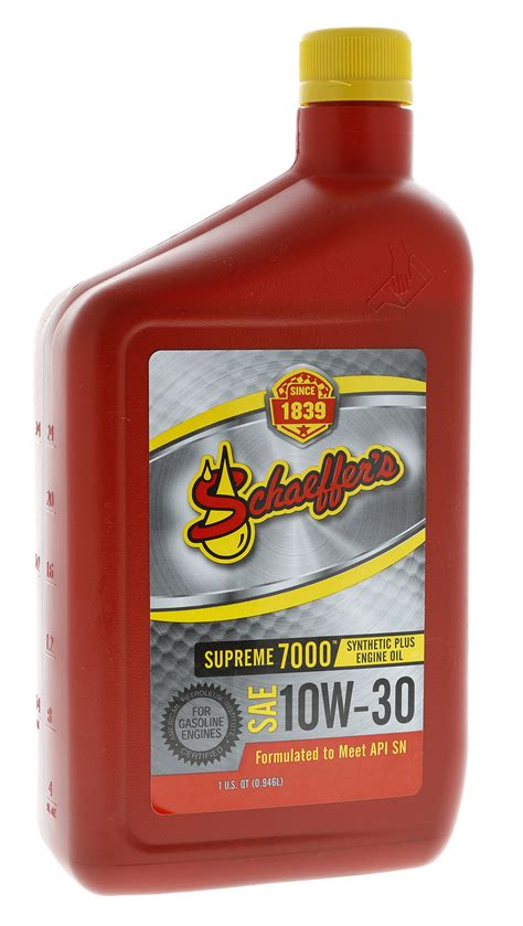 Schaeffer - Engine Oil - Supreme 7000™ Synthetic Plus 10W-30 – J2 Racing