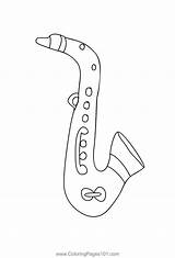 Saxophone Saxofone Colorir Ultracoloringpages Sketch Coloring Page sketch template