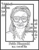 Meet The Artist Faith Ringgold By Whistle Pig Studio  TPT sketch template