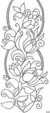 Indian Motifs Textile Pattern Sarika Agarwal Border 3  sketch template
