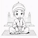 Premium Photo  Black And White coloring Sheet Of A Boy In Turban On sketch template