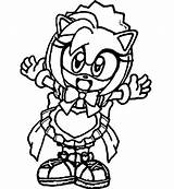 Coloriage Amy Rose Et Sonic  Dessin Gratuit à Imprimer sketch template