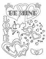 Valentines Coloring Pictures Printables  Pages sketch template