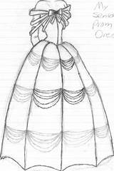 Coloring Pages Of Prom Dresses sketch template