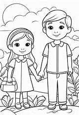 Human Coloring Page For Kids – Color My Pages sketch template