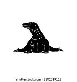 Komodo Dragon Silhouette Abstract Shape Attractive Stock Vector (Royalty Free) 2102319112 ...