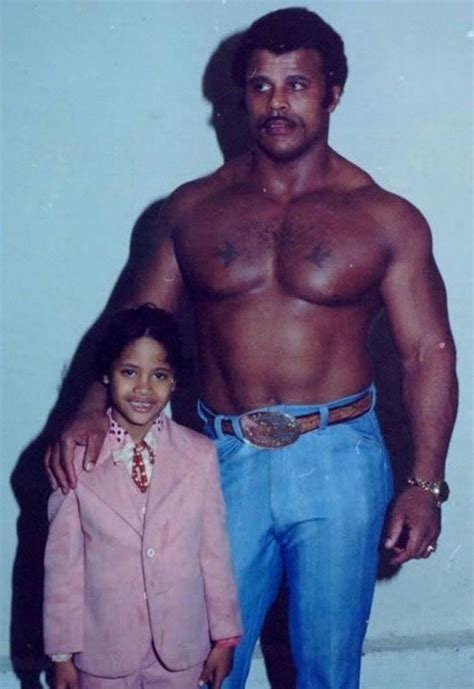 Rare and Adorable Childhood Photos of Dwayne “The Rock” Johnson Posing With His Dad Rocky ...