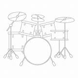 Premium Vector  Coloring Pages drums sketch template