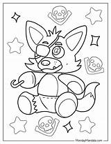 FNAF Foxy Coloring Pages  Nation sketch template