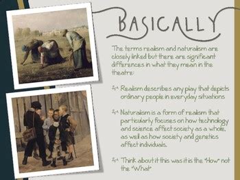 NATURALISM AND REALISM THEATRE HISTORY by Play On Ideas | TPT