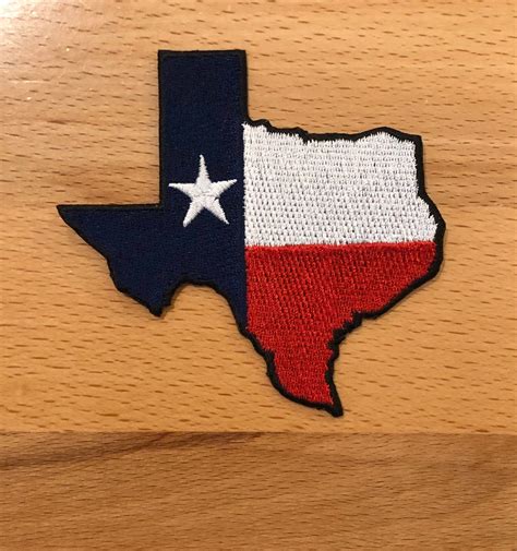 TEXAS State Flag Patch 100% Embroidered Iron or Sew On | Etsy