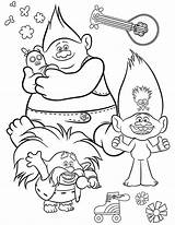 Branch Trolls Coloring Book Pages sketch template