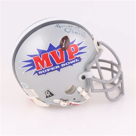 Harvey Martin & Randy White Signed Cowboys Super Bowl XII MVP Mini Helmet Inscribed "Co-MVP SB ...