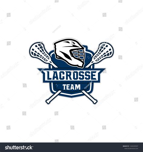 Lacrosse American Sports Badge Logo Template Stock Vector (Royalty Free ...