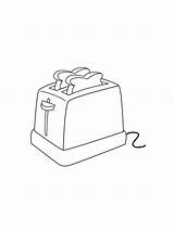 Toaster Coloring Page Coloring Pages sketch template