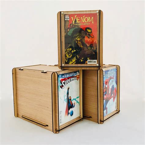 Comic Book Storage Boxes with Comic Frame 3 pack - Perfect for ...