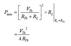 Maximum Power Transfer Theorem (MPTT) | Proof, Example