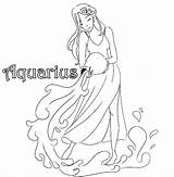 Aquarius Coloring Pages  Free Printable For Kids sketch template
